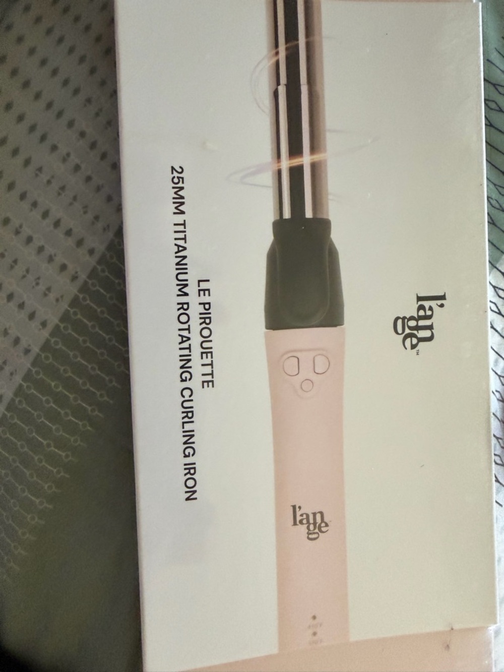 Lange Le Pirouette 25mm Titanium Rotating Curling Iron - Light Pink